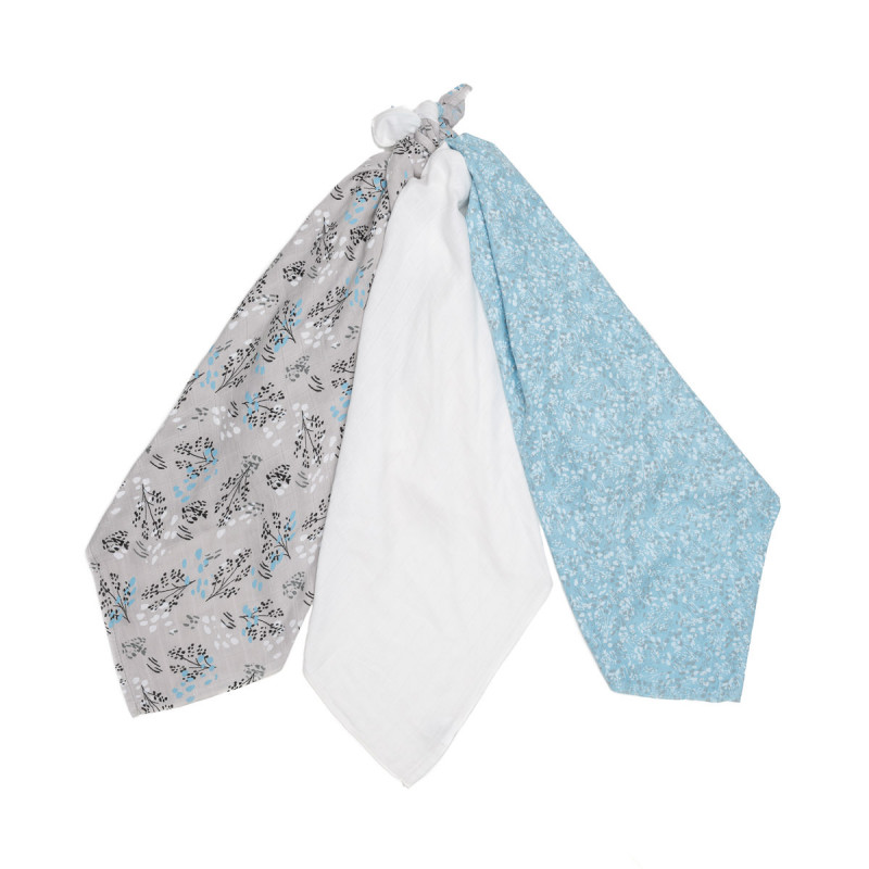T-TOMI BIO Pannolini in bambù 70x70 cm, 3 pz, Splashes - immagine 3
