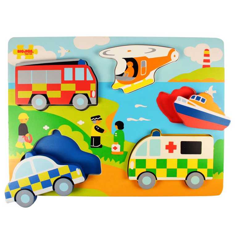 Bigjigs Toys Puzzle de encaje de los socorristas