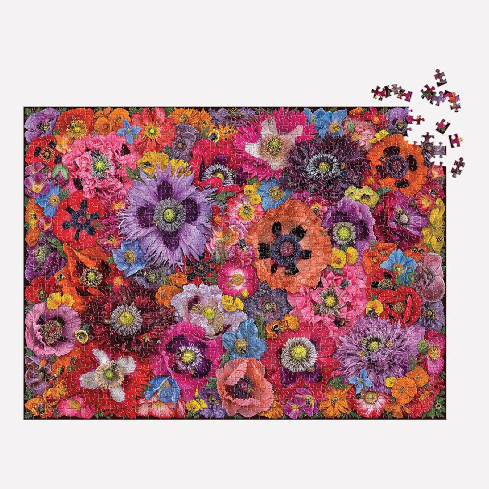 Puzzle Galison Abejas entre amapolas, 1000 piezas - Imagen 3