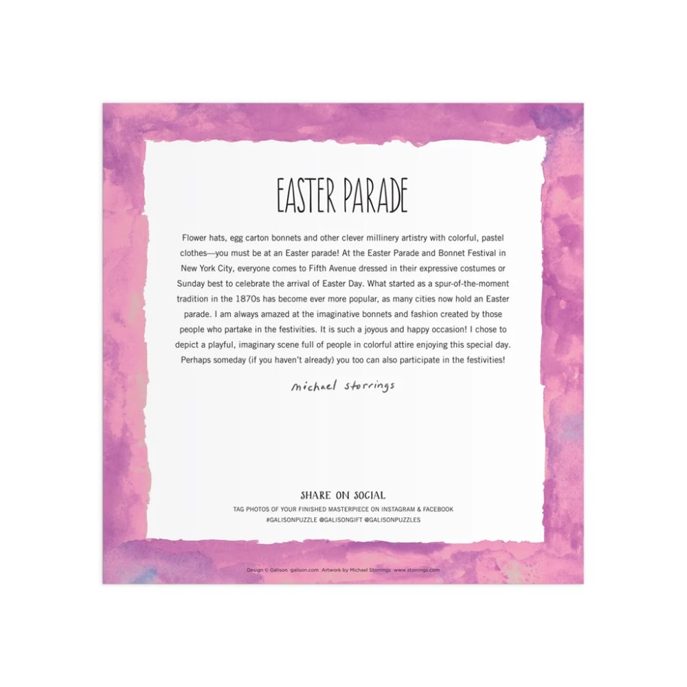 Puzzle Galison Michael Storrings Défilé de Pâques 500 pièces – Image 6