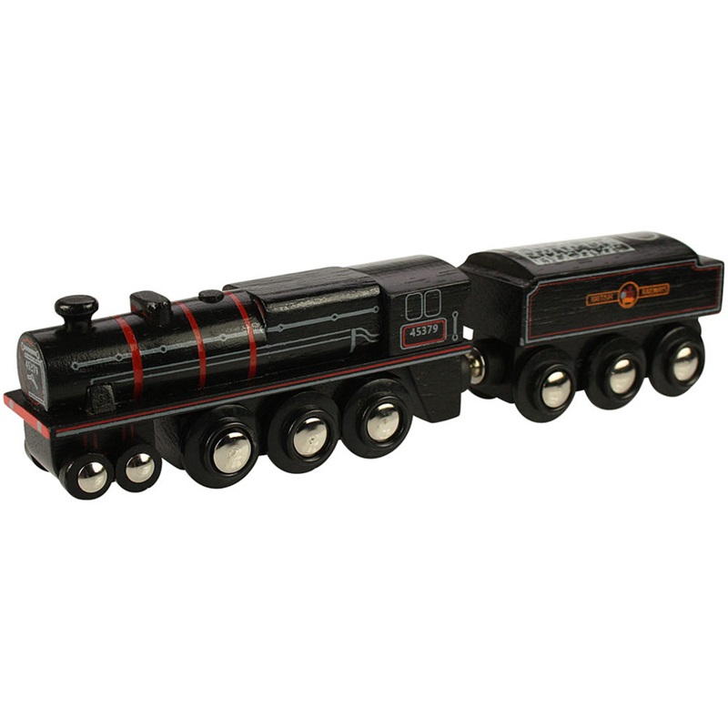 Bigjigs Rail Réplica de Madera de la Locomotora Black 5 Engine - Imagen 2