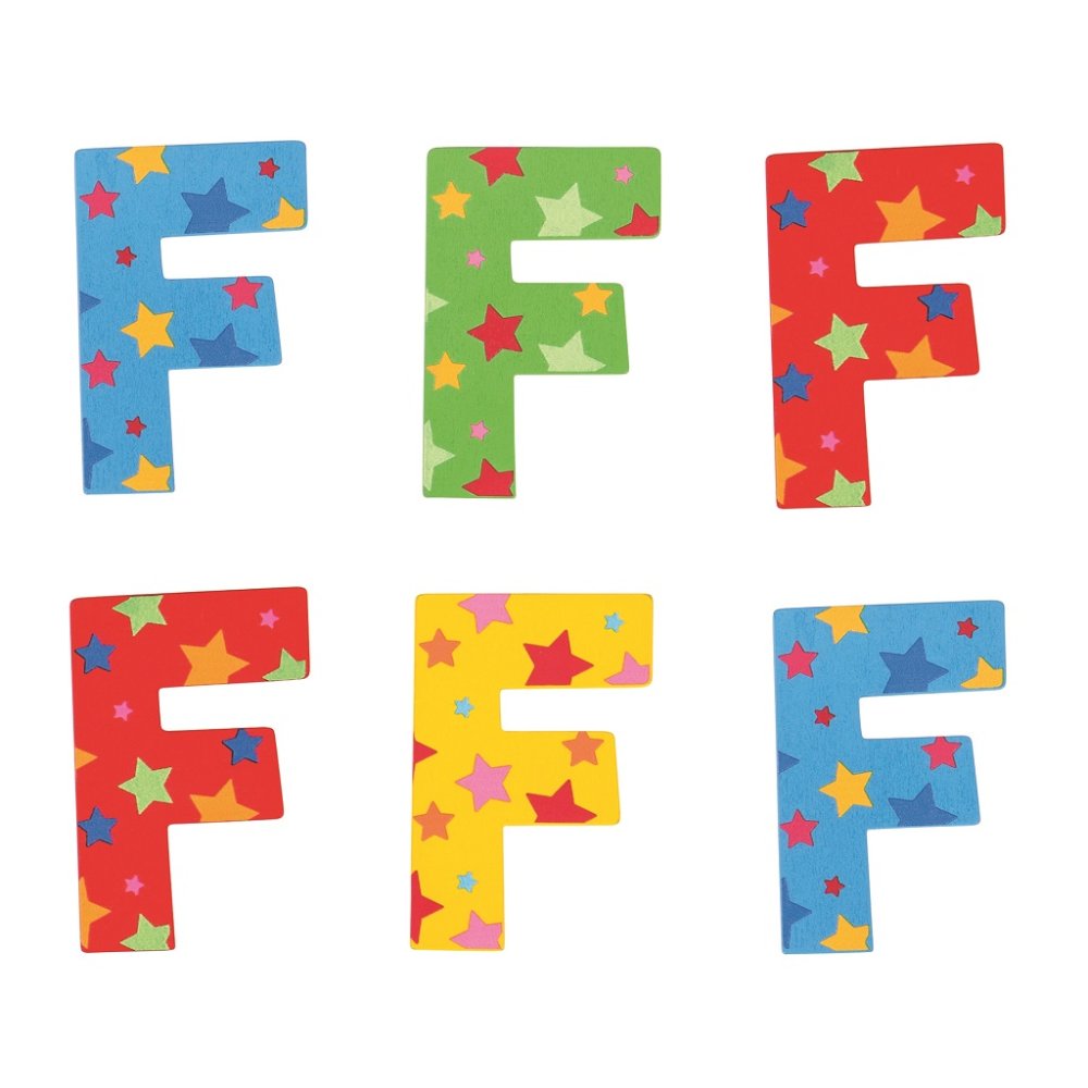 Bigjigs Toys Letterina a forma di stella F