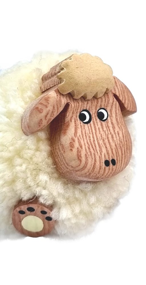 2Kids Toys Imán de madera grande pompón Oveja - Imagen 6