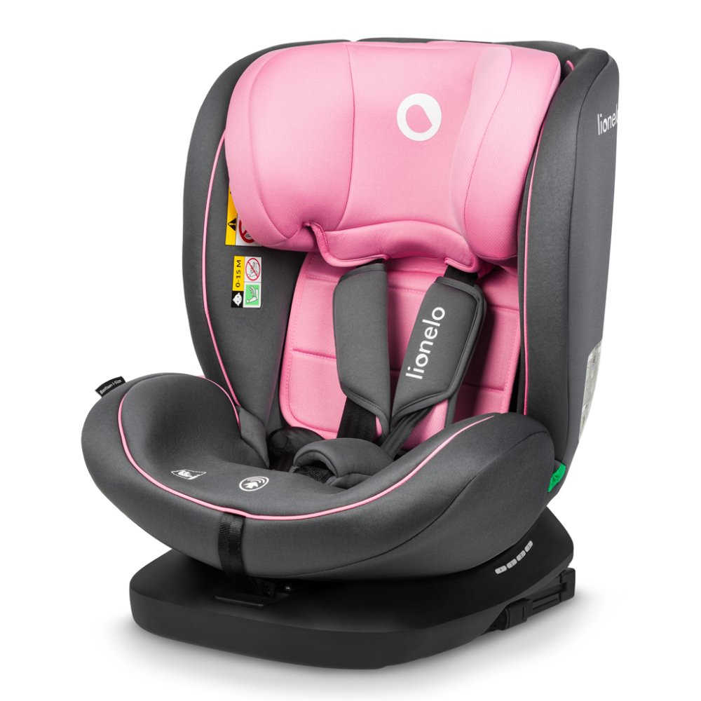 LIONELO Siège auto Bastiaan i-Size (40-150 cm) Rose Bébé – Image 4