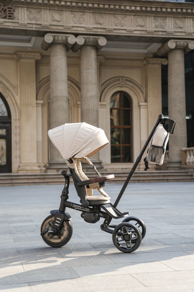 QPLAY Triciclo Comfo Max Beige, 7 in 1, età 10-72 mesi - immagine 6