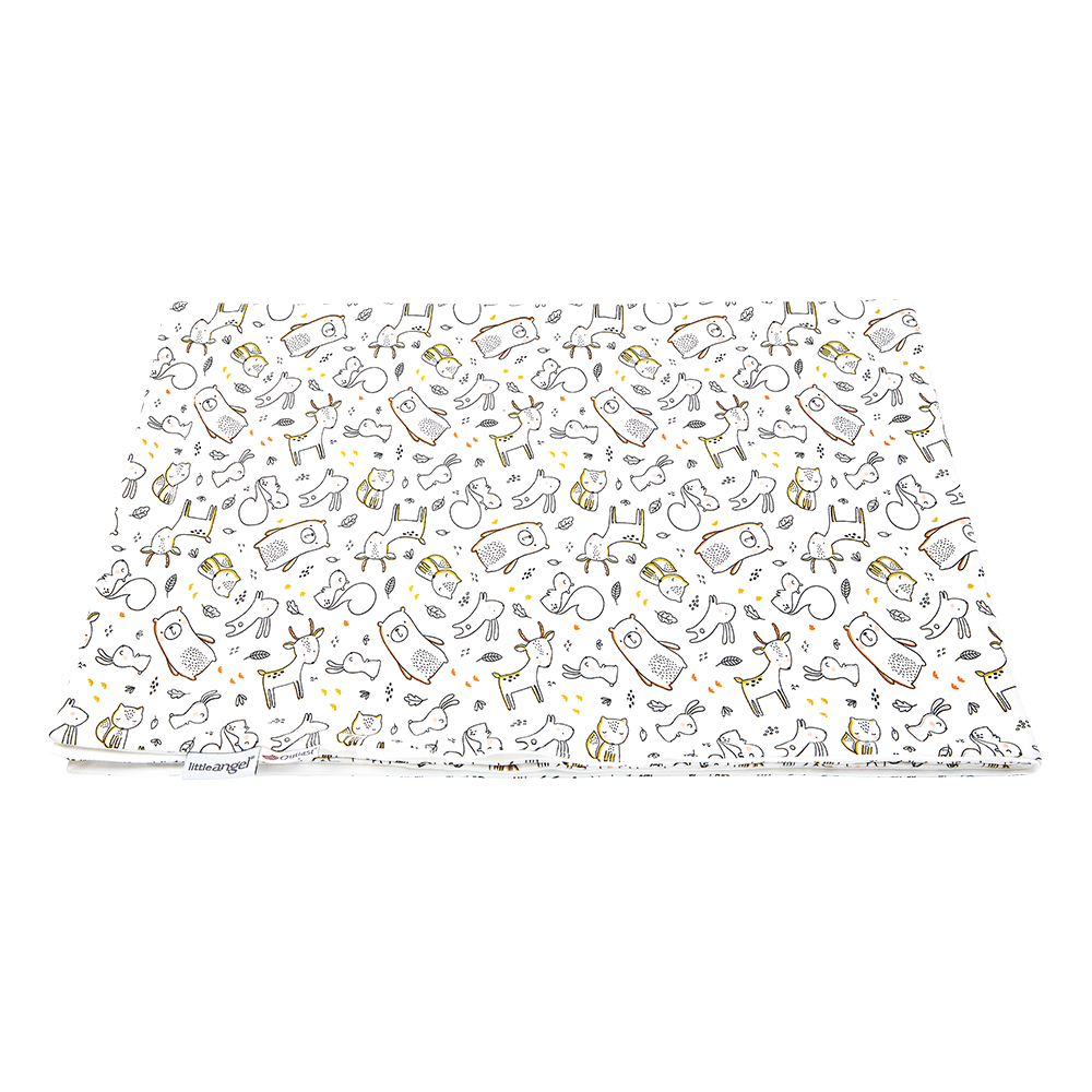 Manta doble fina BIO ANIMALS Outlast® - animales blancos/blanco