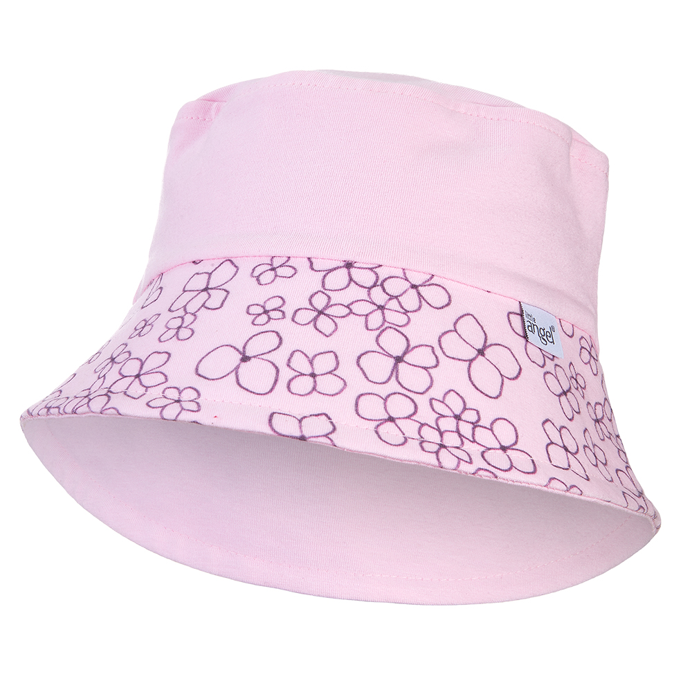 Vékony nyomtatott Outlast® kalap - rózsaszín baby/rózsaszín baby virágok 4 | 45-48 cm