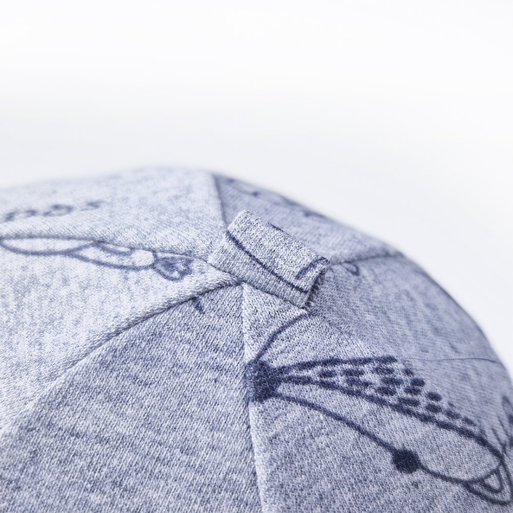 Bonnet coulissant extensible IMPRESSION Outlast ® - chiné gris animaux 4 | 45-48 cm – Image 2