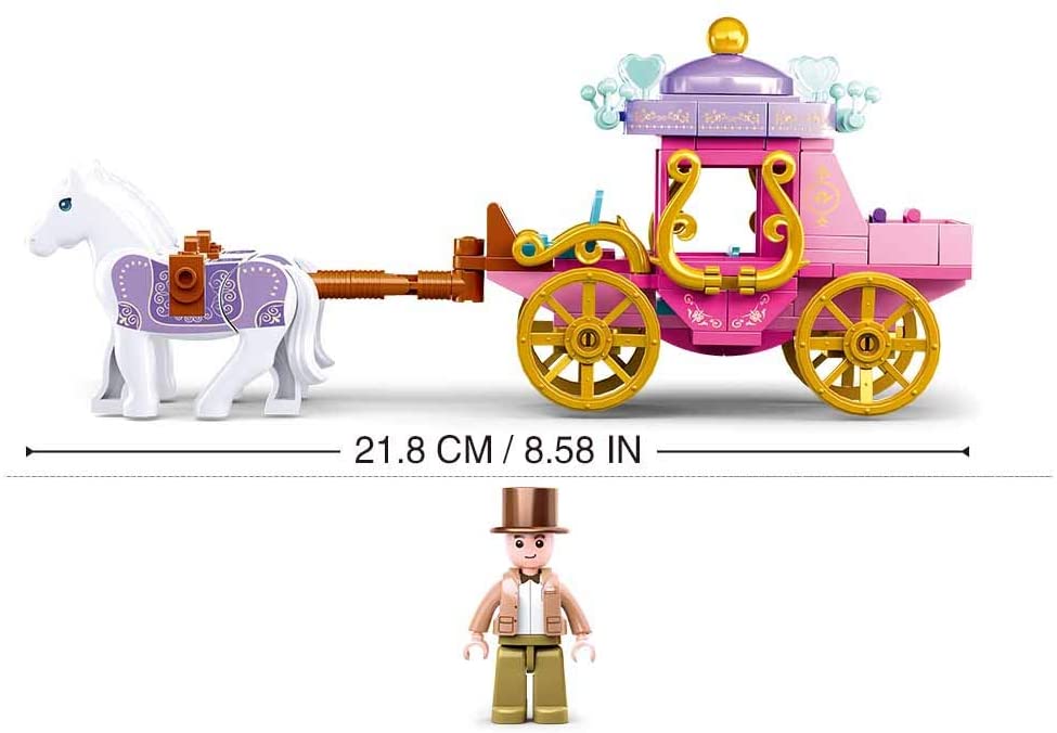 Sluban Girls Dream Village M38-B0872 Dobový kočár s koníčky (obrázek 5)