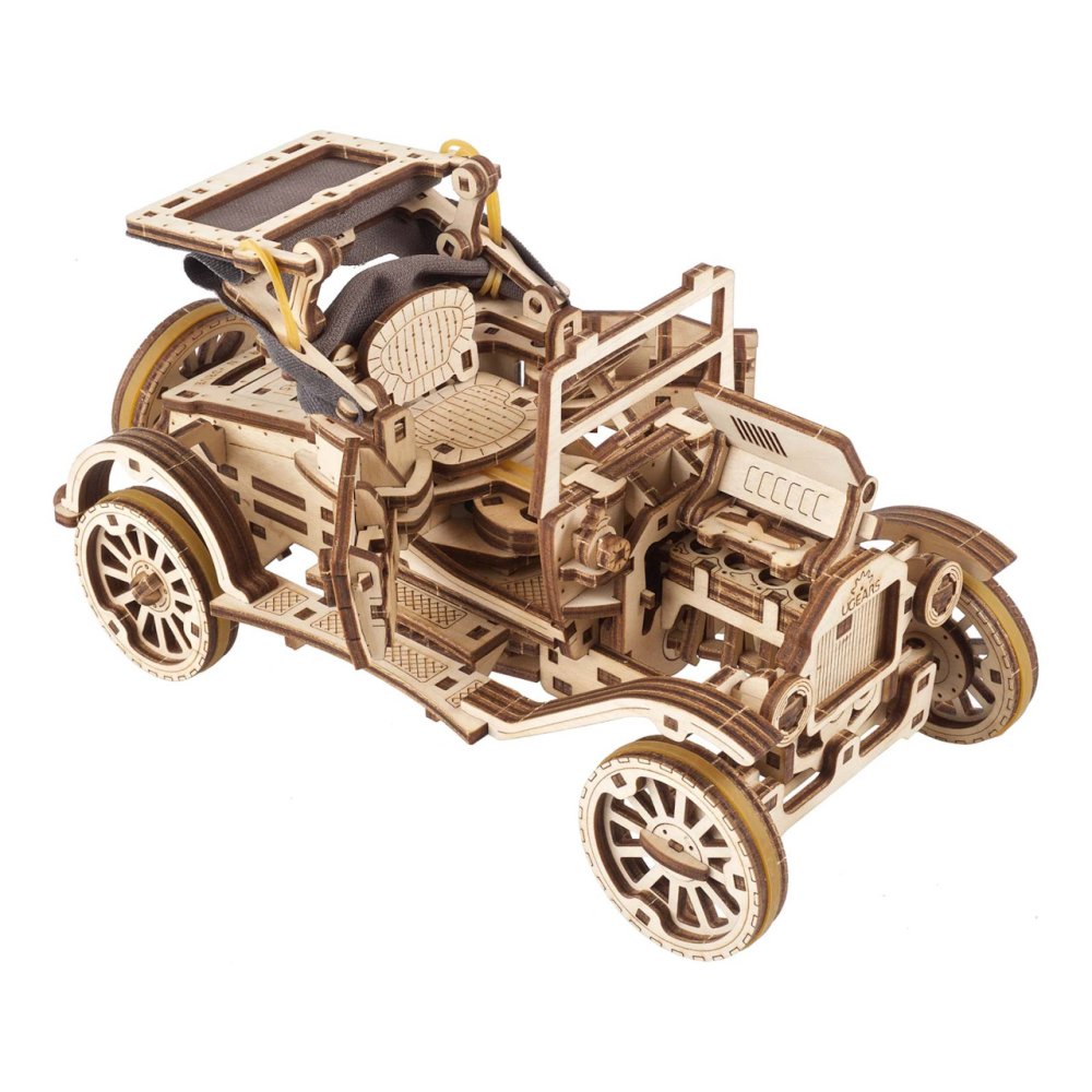 Ugears 3D dřevěné mechanické puzzle Historický automobil UGR-T (obrázek 5)