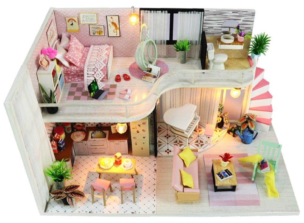 2Kids Toys miniatura domečku Dům Anniny růžové melodie (obrázek 5)