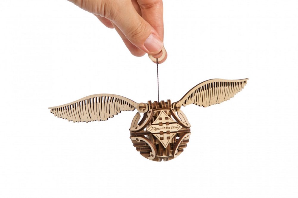 Ugears 3D dřevěné mechanické puzzle Zlatonka, Harry Potter (obrázek 9)