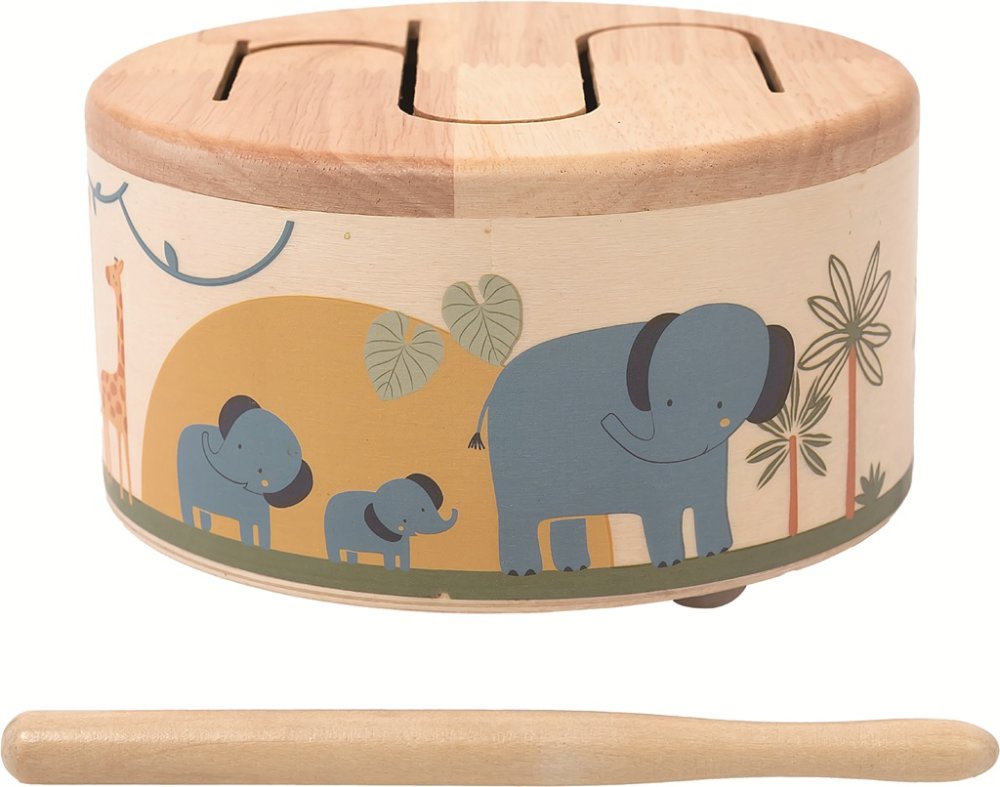 2Kids Toys Dřevěný bubínek Safari