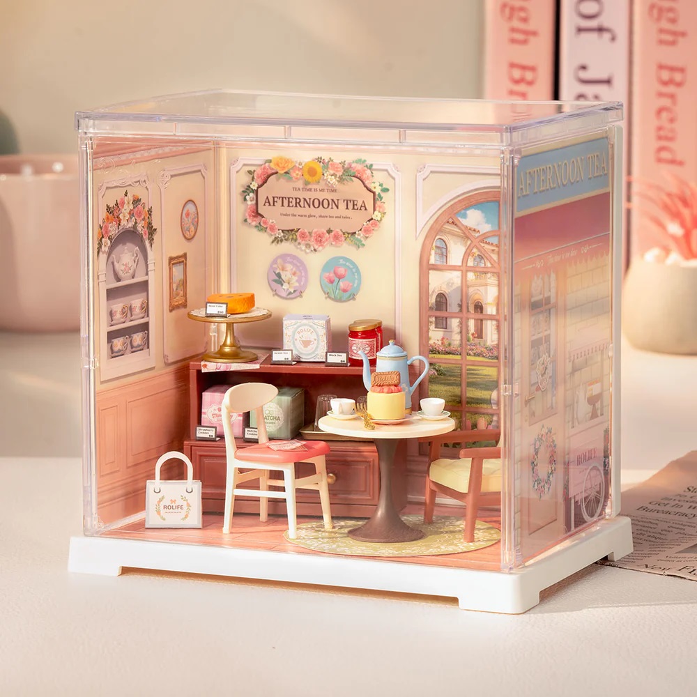 RoboTime 3D dřevěná skládačka Miniatura domečku mini Medová čajovna (obrázek 3)