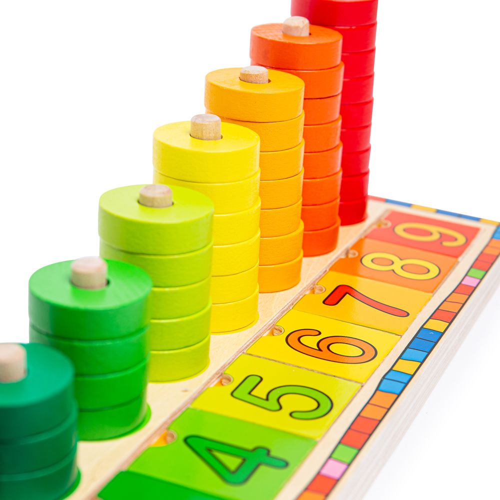 Bigjigs Toys Deska nasazování s čísly (obrázek 7)