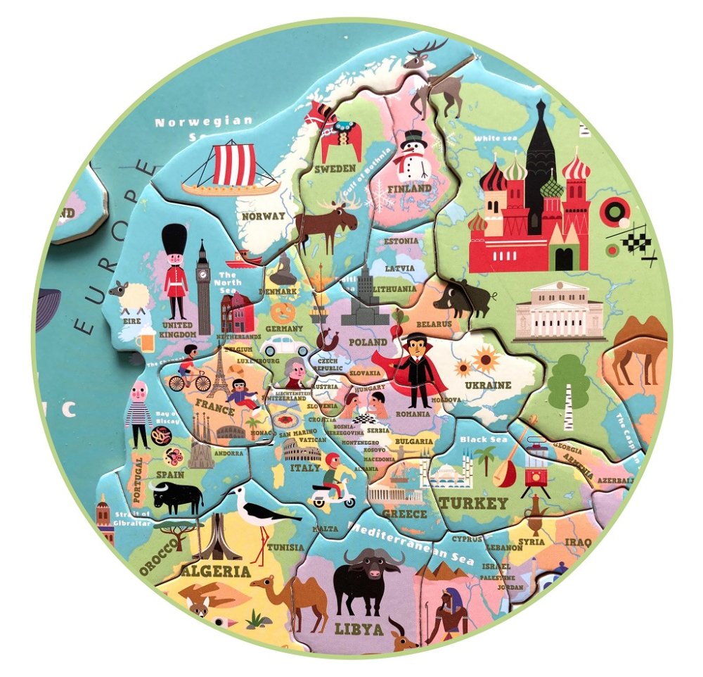 Vilac Magnetická mapa světa Ingela (obrázek 9)