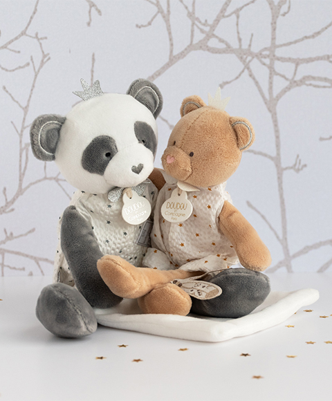 Doudou Dárková - plyšová panda s dečkou 28 cm (obrázek 7)