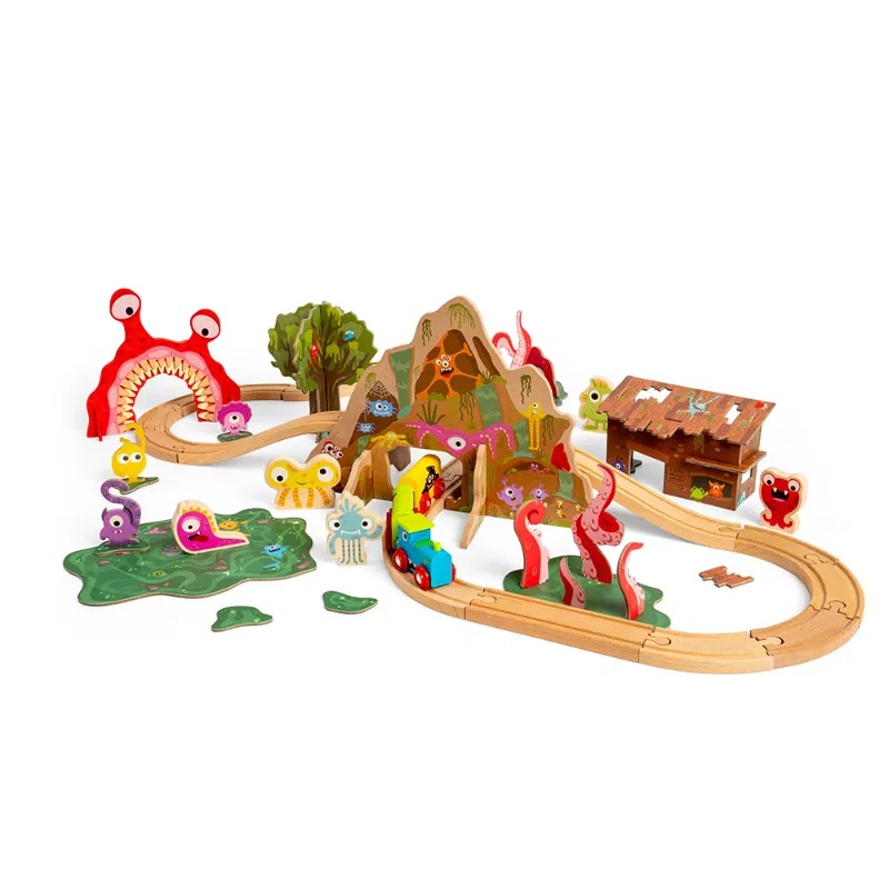 Bigjigs Rail Dřevěná vláčkodráha Příšerky (obrázek 6)