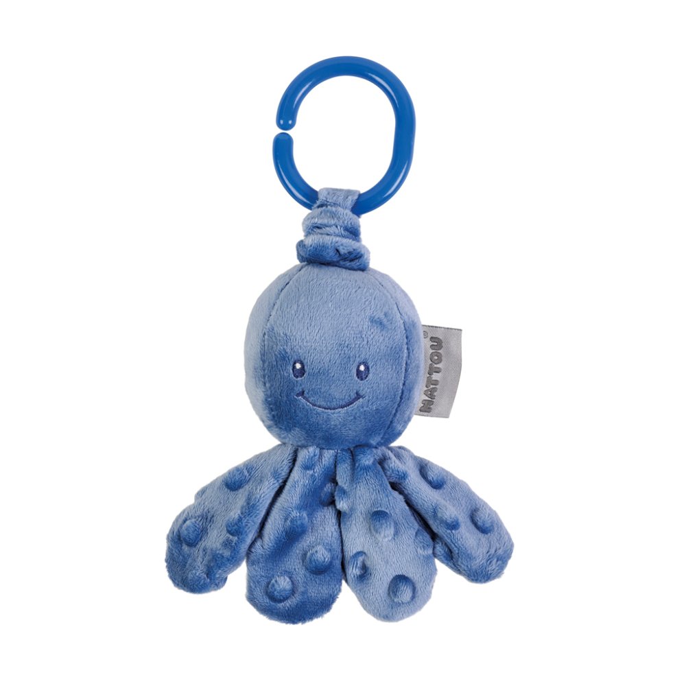 NATTOU Octopus Vibrierend Auf C-Ring Dunkelblau 20 Cm Lapidou