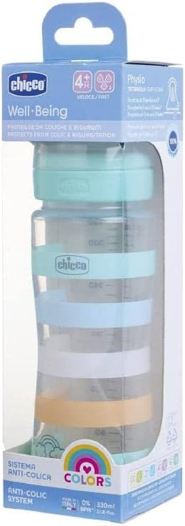 CHICCO Biberon Benessere In Silicone 330 Ml Ragazzo