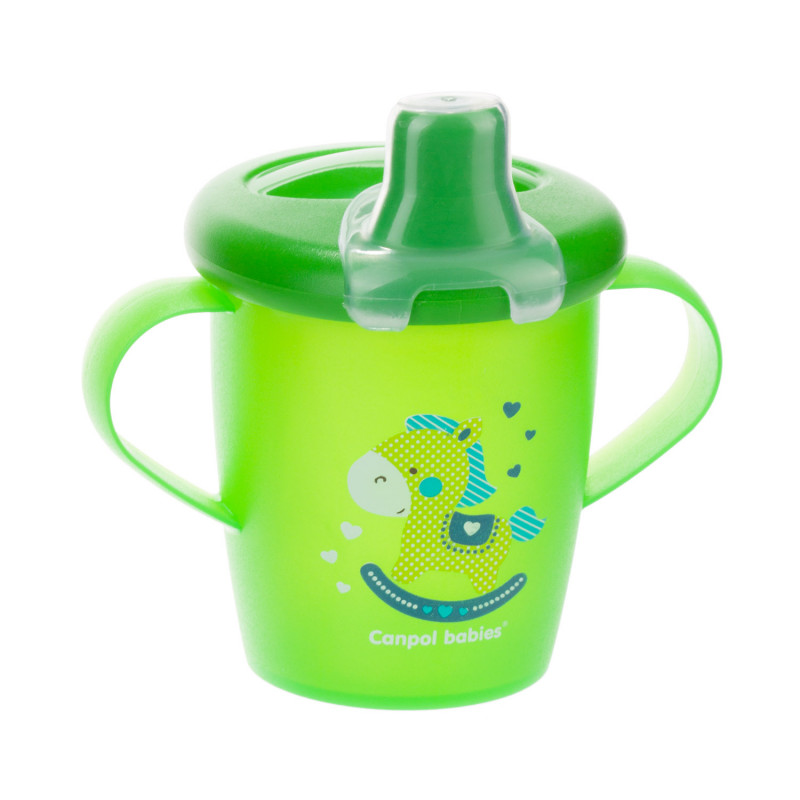 CANPOL BABIES Vaso Antiderrames TOYS - Verde (250 Ml)