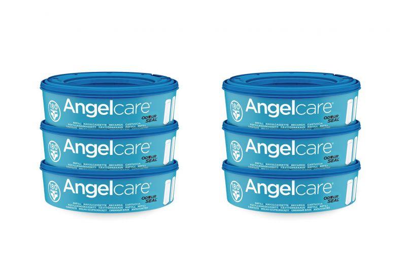 ANGELCARE Nappy Basket Classic + 1 Cassette + Spare Cassettes 6 Pcs