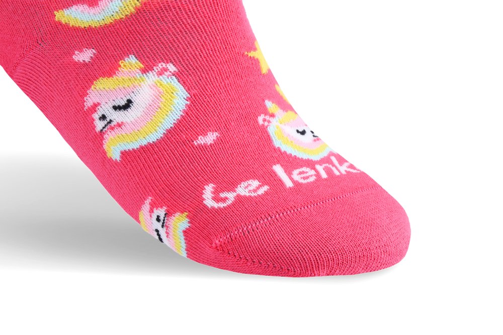 Kinder-Barfußsocken Be Lenka Kinder – Crew – Einhorn – BubleGum Pink 23-26 Pink