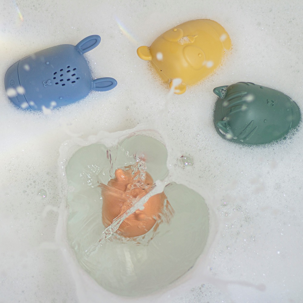 PETITE&MARS Giochi in silicone per acqua AMIGOS 4 pz 6m+ - immagine 3