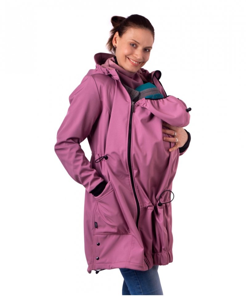 Veste de portage Softshell Andrea + Body liner, rose M