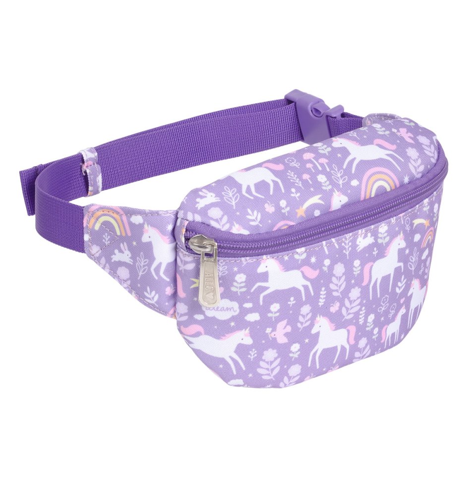 A Little Lovely Company - Marsupio per bambini - Unicorno e arcobaleno