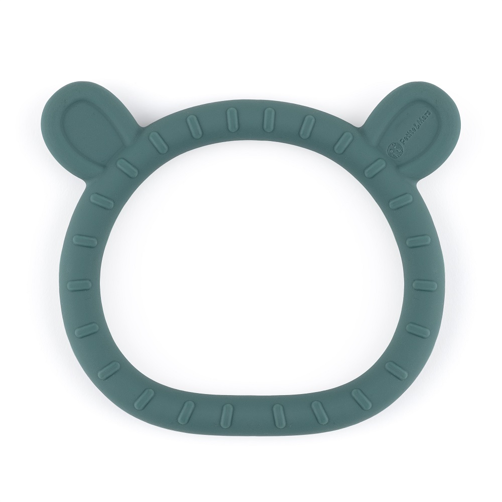 PETITE&MARS Massaggiagengive in silicone Teddy Misty Green 0m+ - immagine 3