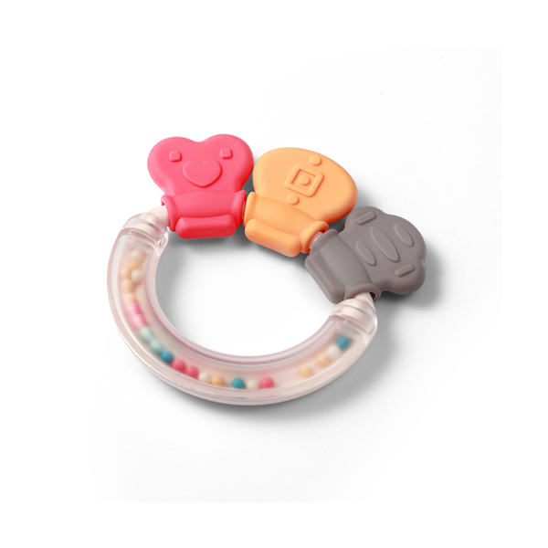 BABYONO Sonaglio con massaggiagengive 3m+ Shapes