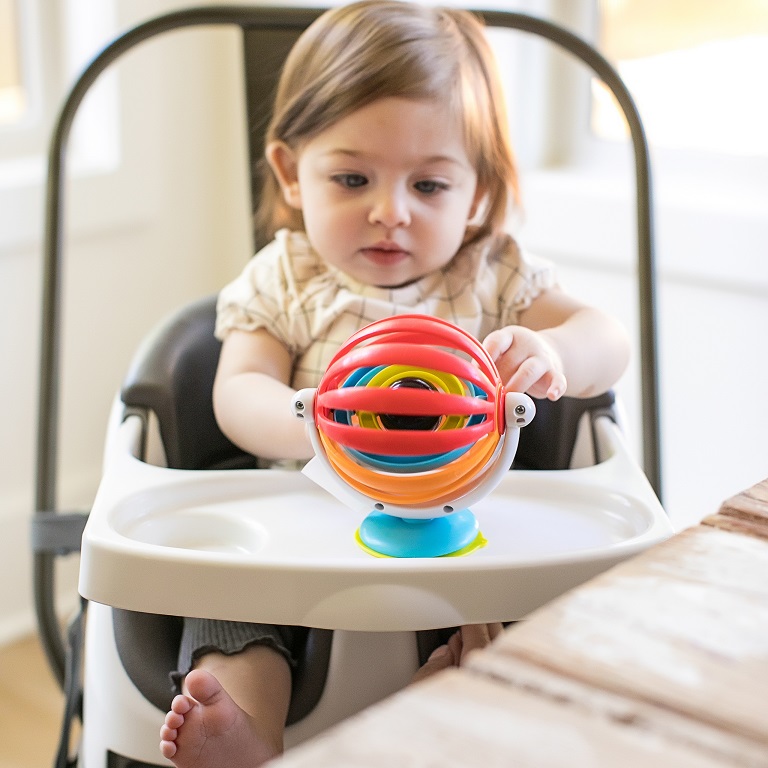 BABY EINSTEIN Jouet d'activité avec ventouse Sticky Spinner ™ 3m + – Image 3