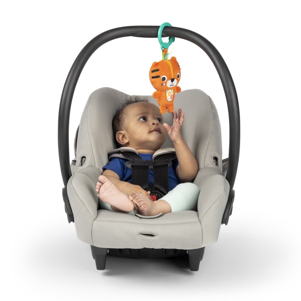 BRIGHT STARTS Sonaglio di peluche con anello a C tigre Jingle Joy™ 0m+ - immagine 4