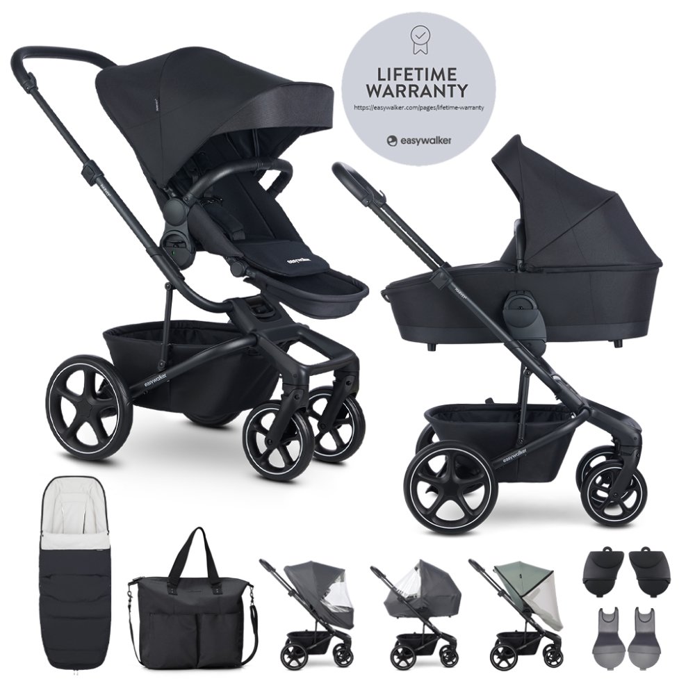 EASYWALKER Poussette combinée Harvey⁵ Midnight Black XXL RWS