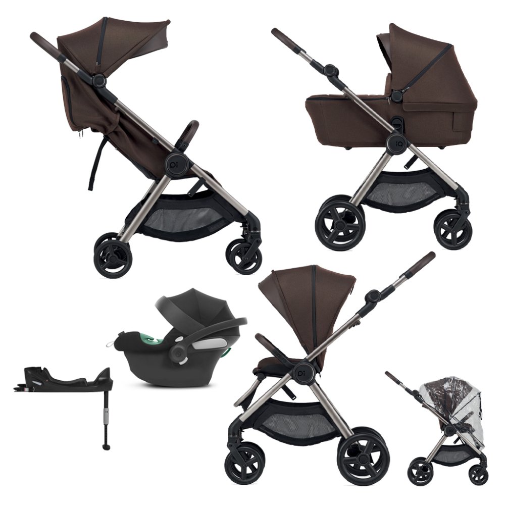 ENSEMBLE ANEX Poussette combinée IQ Teddy premium + CYBEX Aton B2 i-Size + base