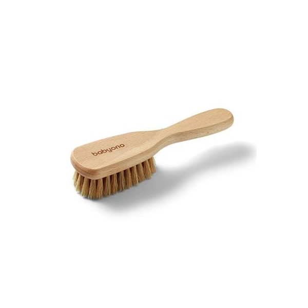 BABYONO Brosse à cheveux à poils naturels medium 0m+