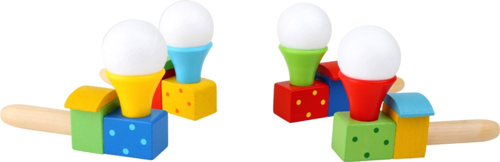 small foot Fából készült fújó labda játék vonat 1 db