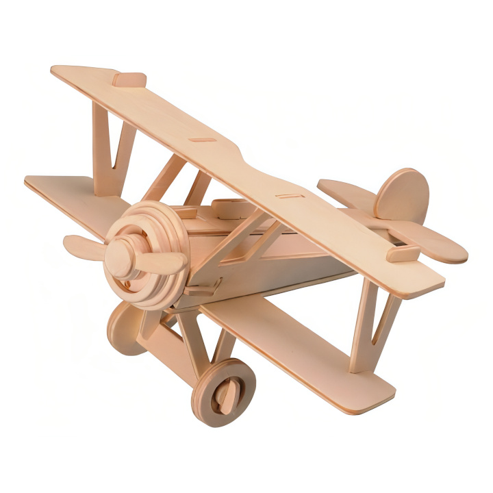 Woodcraft Puzzle 3D en bois Biplan