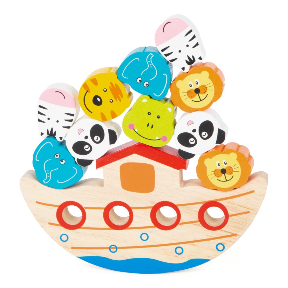 small foot Juego de motricidad de madera arca de equilibrio