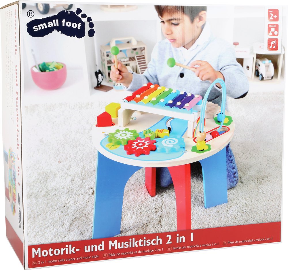 small foot Table Musical Motricité en Bois 2en1 – Image 3