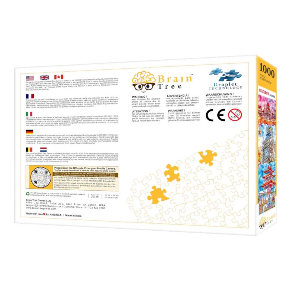 Brain Tree Puzzle Látnivalók színesben 1000 darabos - Image 7