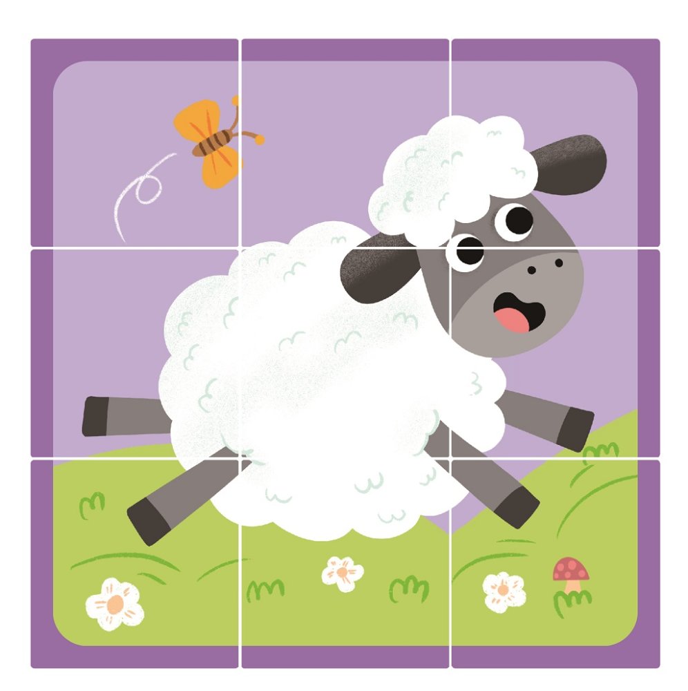 2Kids Toys Drewniane klocki Farma - obrazek 3