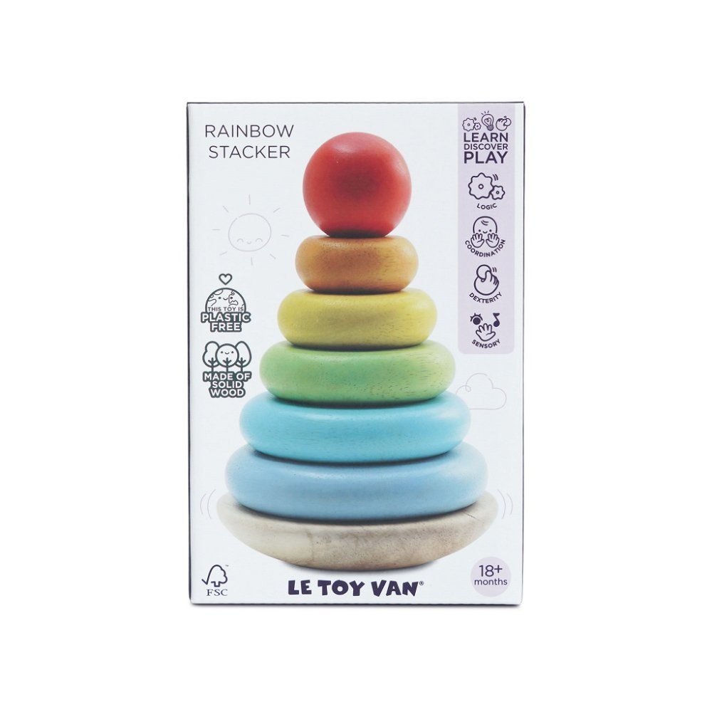 Le Toy Van Szivárványos egymásra rakosgató torony - Image 6