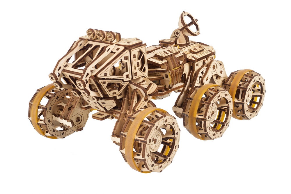 Ugears Puzzle 3D de madera mecánico Mars Rover