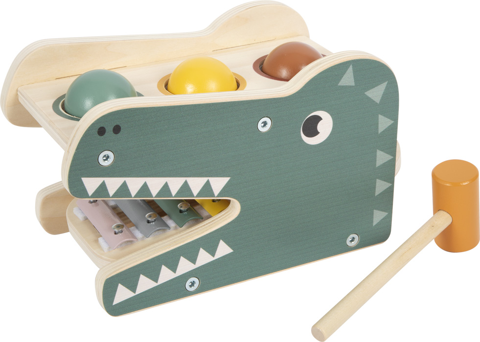 small foot Xilófono y banco de martillo 2 en 1 Safari - Imagen 4