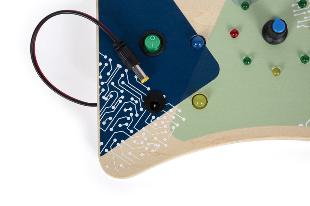 small foot Tablero de motricidad con luces LED e interruptores - Imagen 5