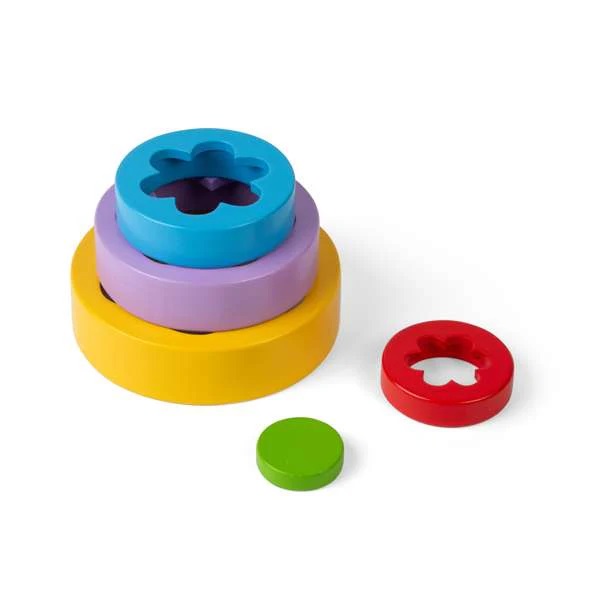 Bigjigs Toys Torre de Flores Apilable - Imagen 3