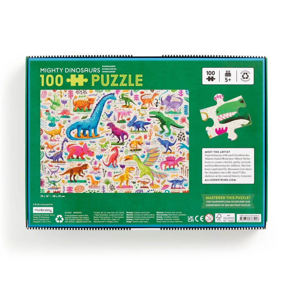 Puzzle Mudpuppy Les Dinosaures Puissants 100 pièces – Image 5
