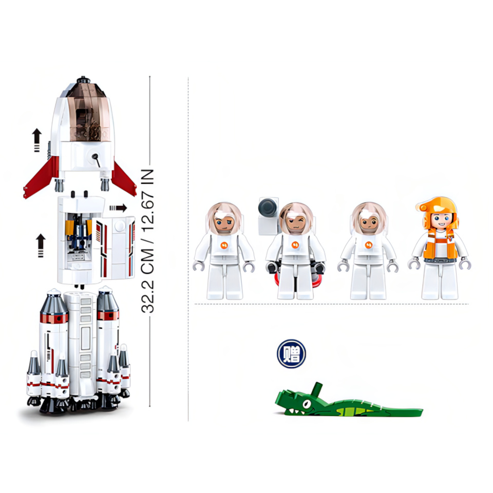 Sluban Space M38-B0925 Fusée d'expédition Saturne – Image 4